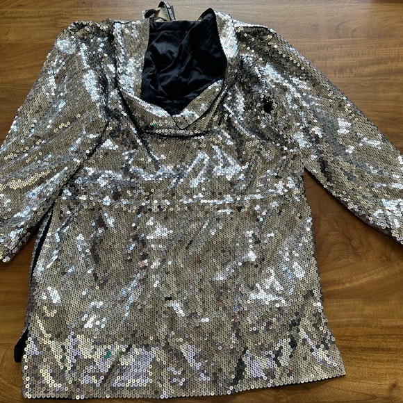 Moschino X H&M Sequin Hoodie Dress NWT - Picture 5 of 9